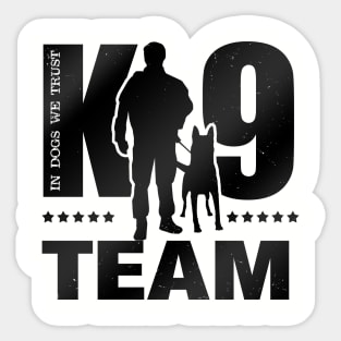 K-9 Team - K9 Unit - Malinois Sticker